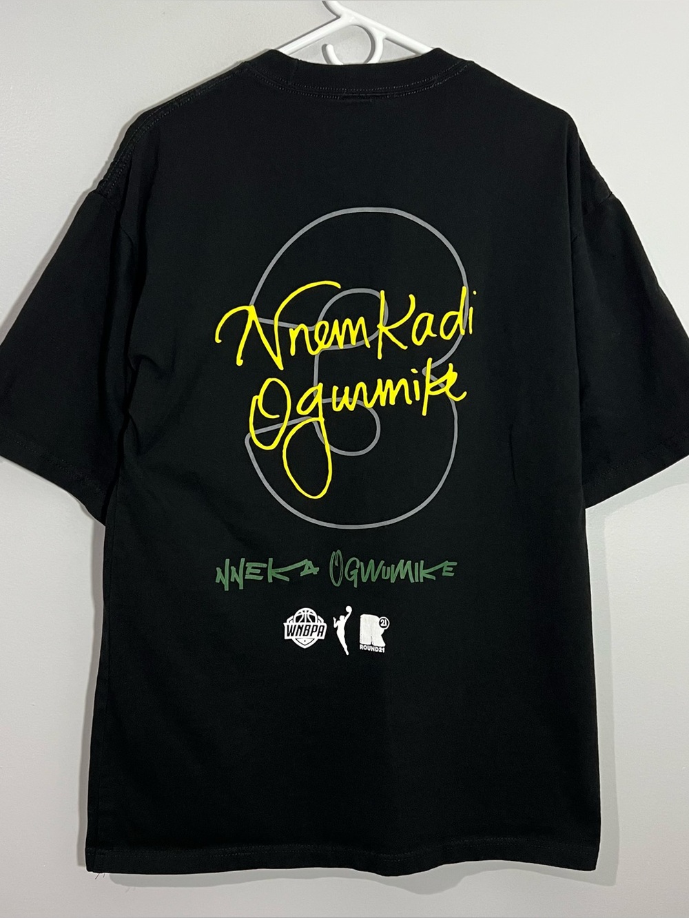 Round 21 WNBA Seattle Storm Nneka Ogwumike Short Sleeve T-Shirt Adult XL